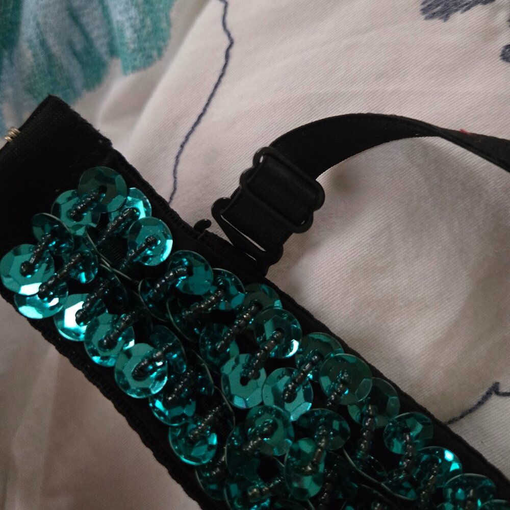 Blue bedazzled bra accessories - Picture 6 of 9